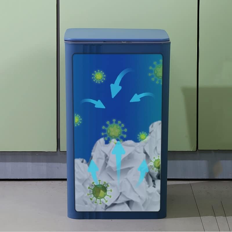 Lixo do sensor xfgde pode grande capacidade para banheiro banheiro lata de lata de cozinha caixa de indução automática com tampa