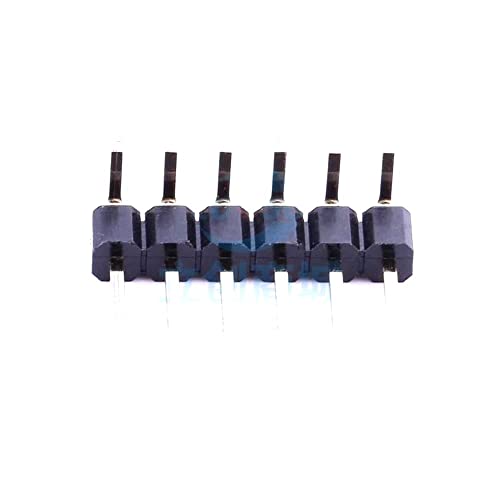 10 PCS 1x6p 2,54mm plug-in de cabeçalho, p = 2,54 mm 2,54mm a2541wr-6p