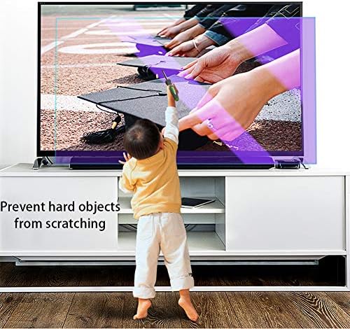 AIZYR de 32-65 polegadas TV Protetor de tela azul Filtro de luz Matte Anti-Glare/Anti Scratch Filme alivie a fadiga ocular para LCD, LED, 65 polegadas 1440 x 809