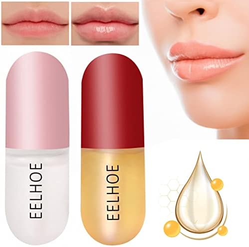 2pc Lip Plumper Natural Lip Care Unsiders Conjunto hidratante Nutrição Lips Lips Lips Lip Lip Gloss