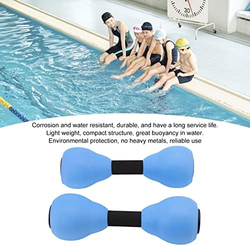Um par de 2 halteres de espuma EVA halteres halteres halteres halteres flutuantes Equipamento de fitness de água para perda de peso