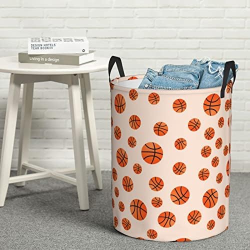 Lavanderia de basquete cestar cestas de lavanderia dobráveis ​​grandes com alças fáceis de transportar