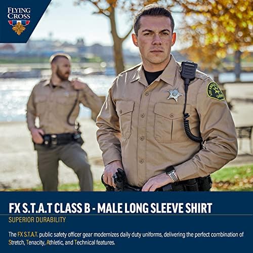 Flying Cross Men FX Camisetas da lei de estatísticas, uniforme da polícia, xerife, paramédico,