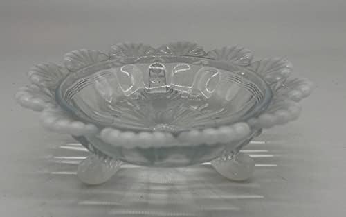 3 Berry Bowl de 3 pés - American Made - Mosser Glass