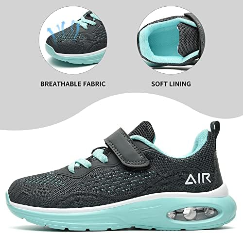 Mehoto Kids Sneakers para meninos meninas meninas leves de tênis de corrida respirável