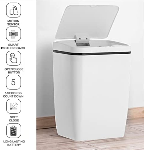 SELSD Automático Touchless Touchless Indução Sensor de movimento Lixo de cozinha pode ampla abertura de lixo de lixo lixo