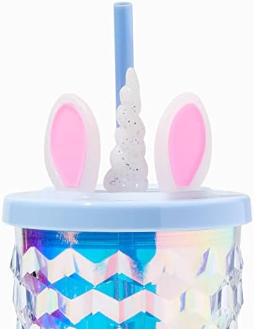 Claire UNICORN Bling Blue Condded Tumbler