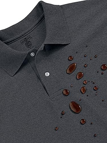 Jerzees Men's Short Slave Polo Camisetas, SpotShield Stain Resistente, Tamanhos S-5x