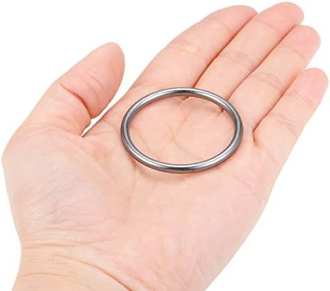uxcell o anel fivela de 20 mm ID de 3 mm de espessura de liga de zinco O-rings para bolsas de hardware