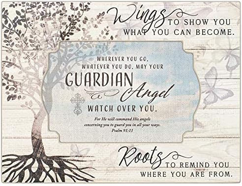 Cottage Garden Guardian Angel Cuidado sobre você White Wash Butterfly Tree Decoupage Box Music Boxs Friend in Jesus